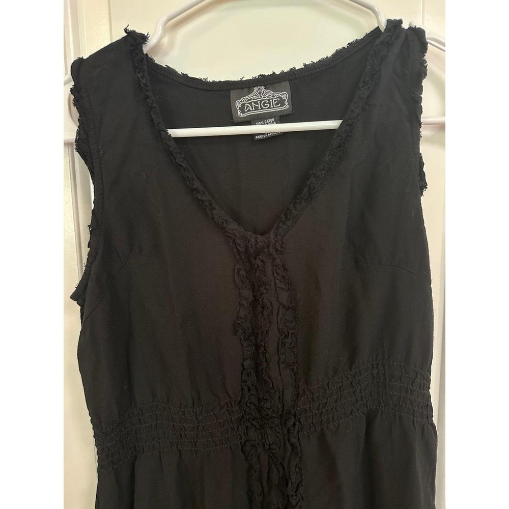 Angie Black Sleeveless Dress, Size Medium